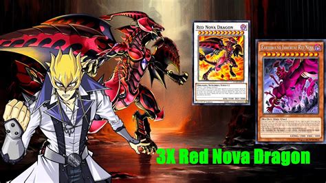 Ygopro 3x Red Nova Dragon Deckearthbound Immortal Red Nova Ac04