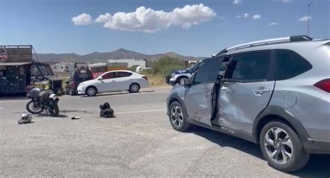 Choque Deja A Motociclista Con Lesiones Leves Norte De Chihuahua