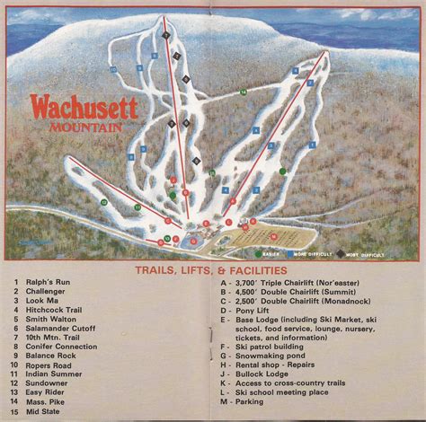 Mount Wachusett Map at Anna Beyers blog