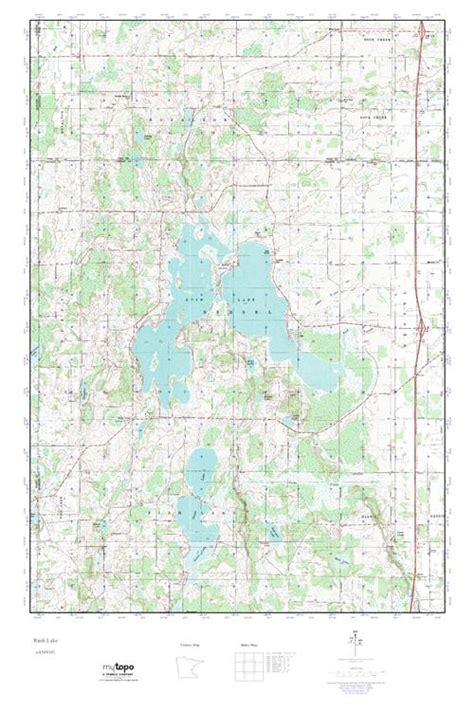 Mytopo Rush Lake Minnesota Usgs Quad Topo Map