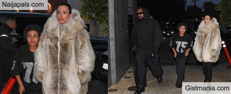 After All Backlash Kanye West S Wife Bianca Covers Up In Huge Coat