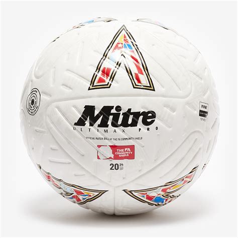 Mitre 2024 Fa Community Shield Ultimax Pro Whitemulti Footballs