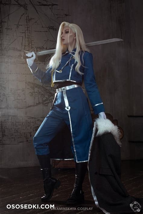 Vikaminskaya Olivier Mira Armstrong Fullmetal Alchemist Naked Cosplay