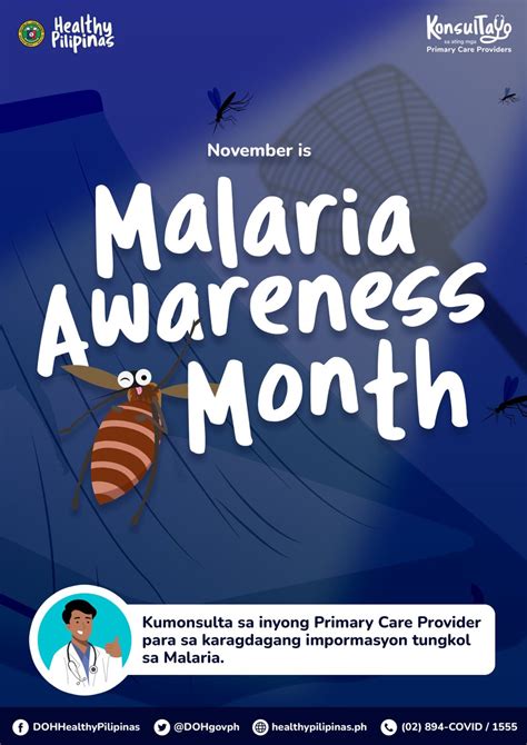 Department Of Health On Twitter November Is Malaria Awareness Month