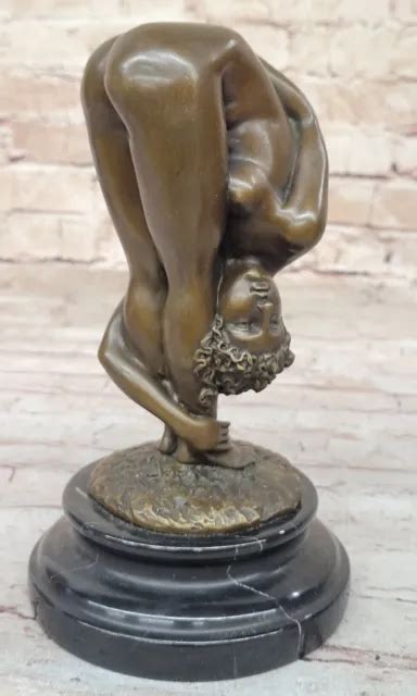 SEXY NUDE BRONZO Woman Lady Girl Scultura Statua Art Deco Erotico