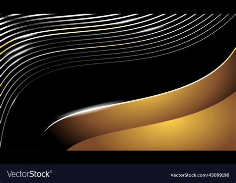 Luxury silver background gold modern design Vector Image