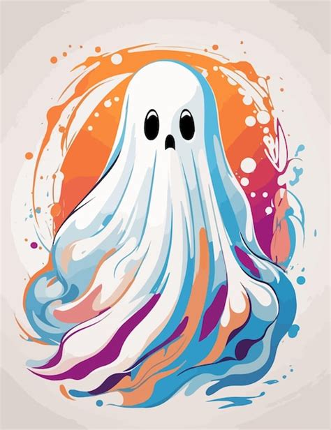 Vector De Ilustraci N De Silueta Fantasma Vector Premium Generado Con Ia