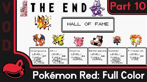 Pokemon Red Full Color Part 10 Finale YouTube