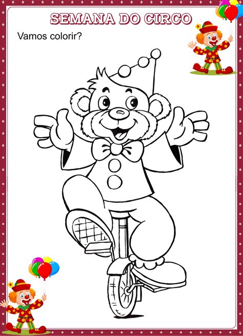 Desenho De Circo Para Colorir 2 Cantinho Do EVA