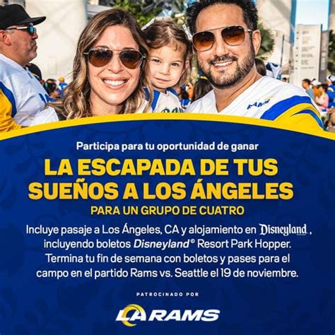 Concurso Vamos Rams Gana Viaje A Los Angeles A Un Partido De La Nfl