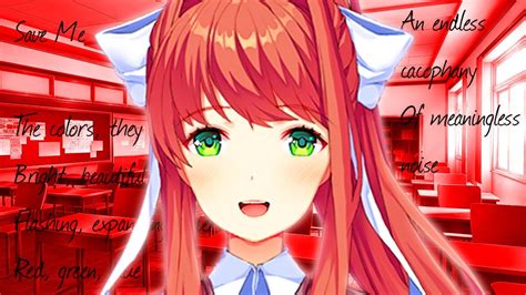 Monikas Creepy Poem Doki Doki Literature Club Ddlc 14 Youtube