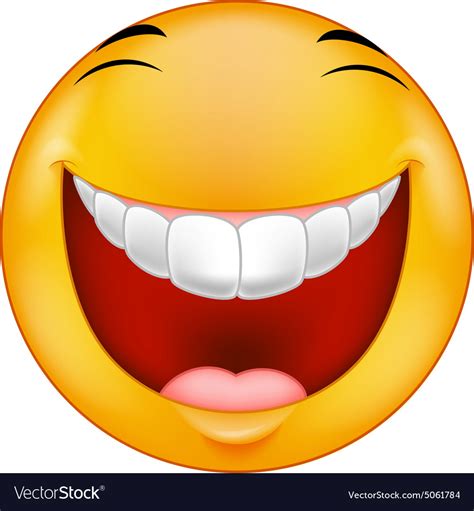 Laughing Emoticon Royalty Free Vector Image Vectorstock