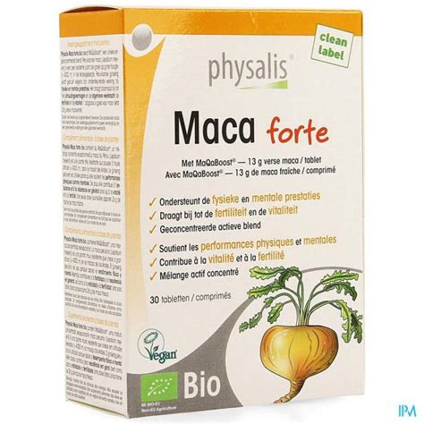 PHYSALIS MACA FORTE BIO 30 COMPRIMES Atelierpara Ma