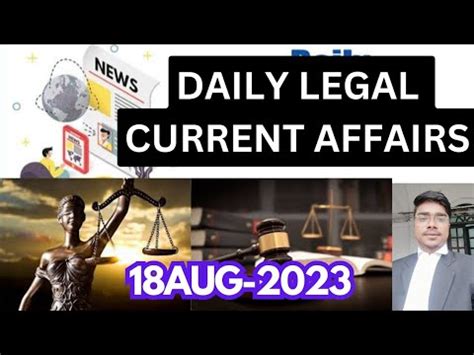 DAILY LEGAL CURRENT AFFAIRS 18 August 2023 JUDICIARY LLB CLAT