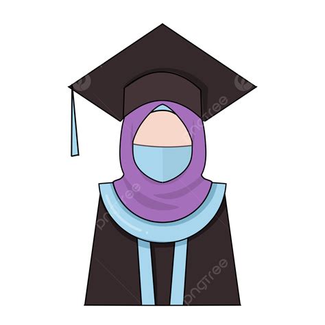 Las Mujeres Musulmanas Graduadas Con Hijab Llevan Uniformes De