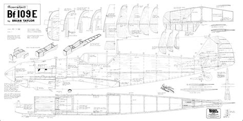 MESSERSCHMITT Me 109 E Spannweite 1727 Mm Modellbauplan EBay