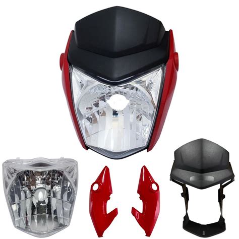 Frente Farol Completo Fan Start 125 150 160 2014 A 2021 Vermelho