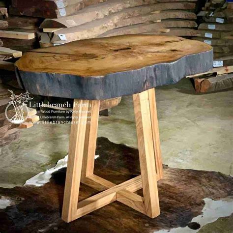 Natural Wood Slab Dining Table | Littlebranch Farm