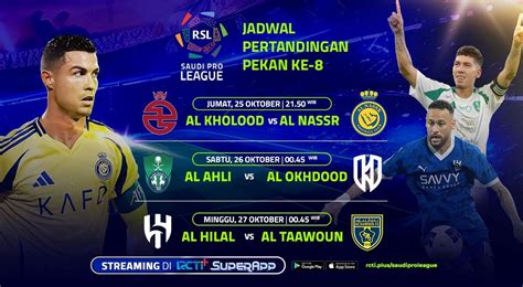 Jadwal Dan Link Live Streaming Liga Arab Saudi Pekan Ke Di