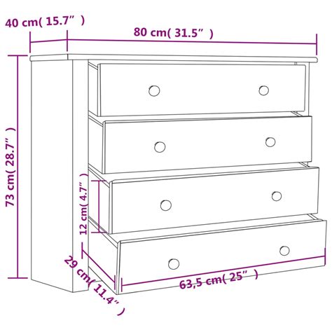 Sideboard Grau X X Cm Kiefernholz Panama Weddig