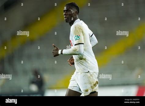 LENS FRANCE JANUARY 4 Amadou Onana Of Lille OSC During The French