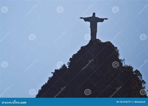 Aerial Shot of the Christ the Redeemer in Rio, Brazil Editorial Photo ...