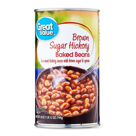 Great Value Brown Sugar Hickory Baked Beans 28 Oz Can Walmart Business