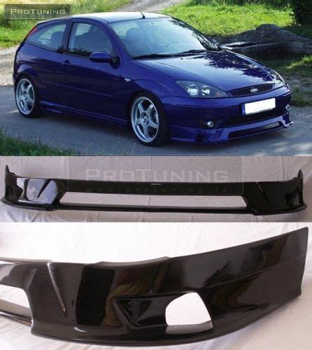 Sport RS Front Bumper Spoiler For Ford Focus MK1 01 04 Splitter Addon