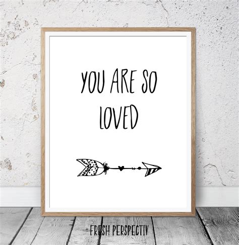 You Are So Loved Wall Art Art Decor Nursery Art Nursery Etsy