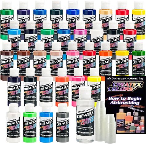 Createx Master Airbrush Color Set With The Top 36 Colors In The 2 Ounce