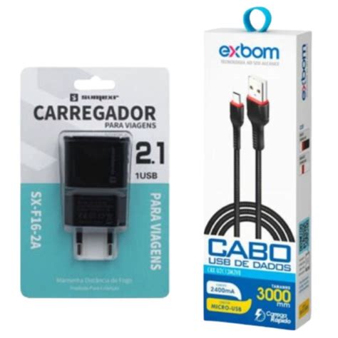 Kit Carregador Para Infinix Hot 11 Micro USB V8 E Fonte Shopee Brasil