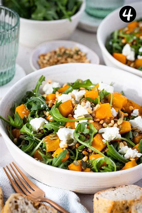 Roast Pumpkin Salad With Pine Nuts The Cooking Collective