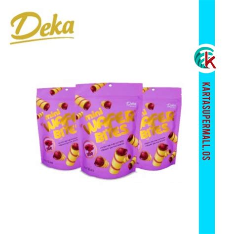 Deka Mini Wafer Bites Ube G X Packs Shopee Malaysia