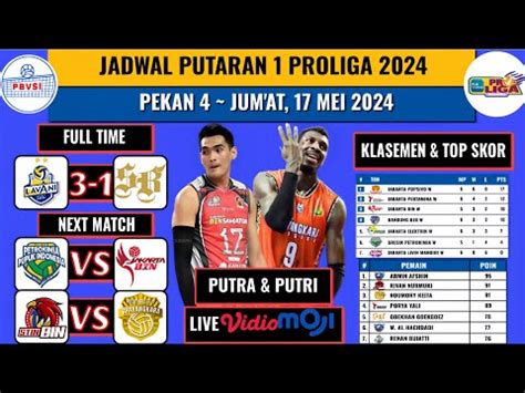 Hasil ProLiga Hari Ini JAKARTA LAVANI VS SUKUN BADAK Klasemen