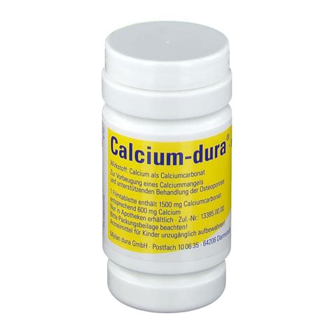 Calcium Dura Filmtabletten St Shop Apotheke