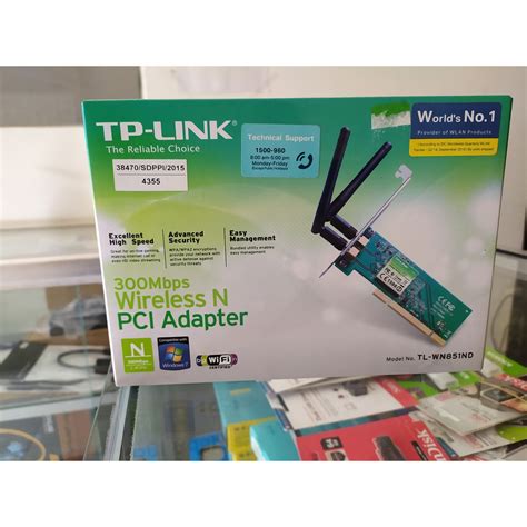 Jual TP LINK TL WN851ND 300Mbps Wireless N PCI Adapter Shopee Indonesia