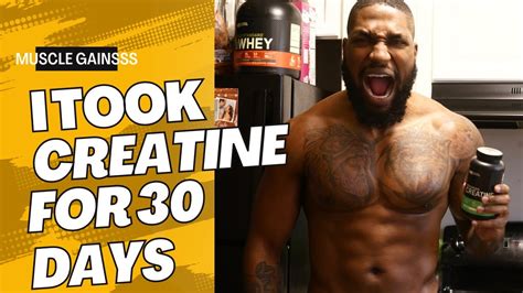 I Took This Creatine For 30 Days Youtube