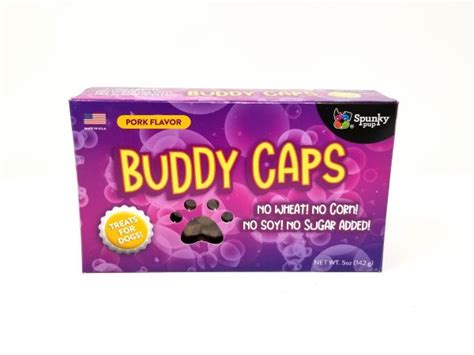 Spunky Pup Dog Treats - Buddy Caps - Pork Flavored - Grandpa Joe's ...