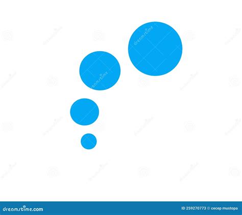 4 Blue Circles On A White Background Stock Illustration Illustration