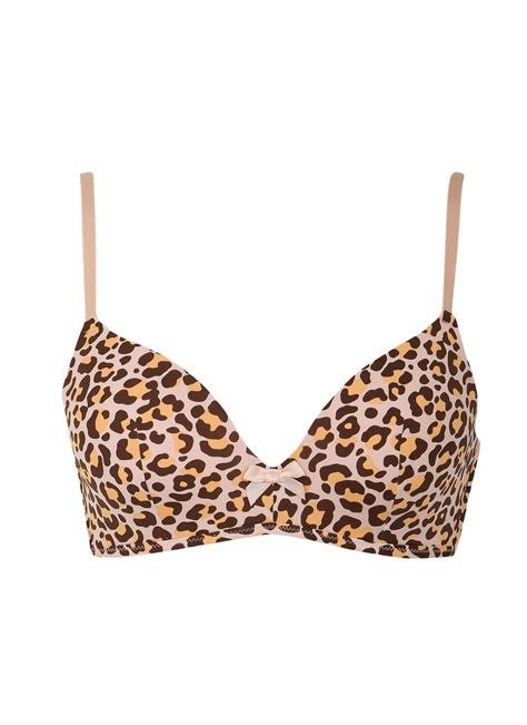 Leopard Print Padded Bra