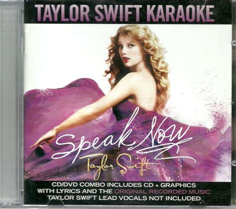 Taylor Swift Speak Now Karaoke Edition Cd Cdg Dvd 2010