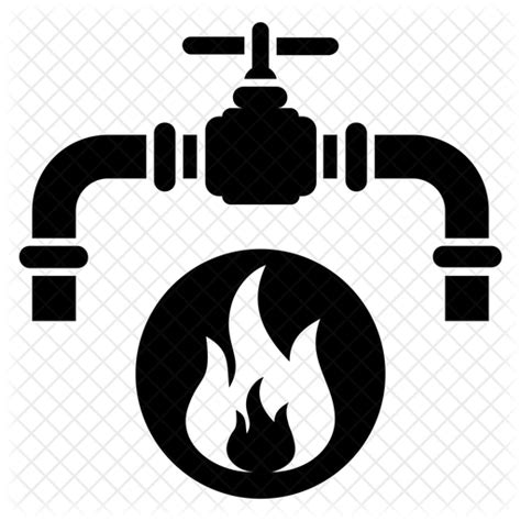 Gas Pipeline Icon Download In Glyph Style