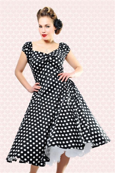 Retro 1950s Polka Dot Dresses For Sale