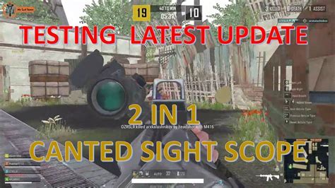 Testing Pubg Lite Latest Update Canted Sight Scope Youtube