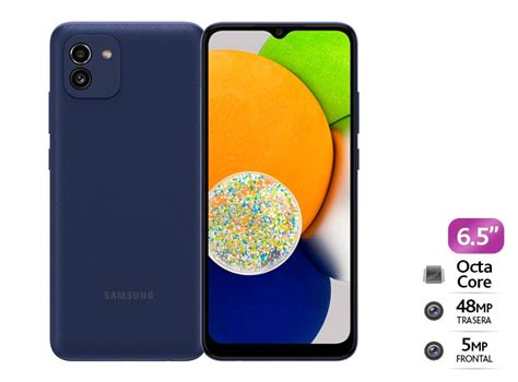 Samsung Galaxy A03 4gb De Ram128gb Azul El Coco Tecnologico