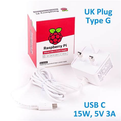 Official Raspberry Pi 15w 5v3a Usb C Psu