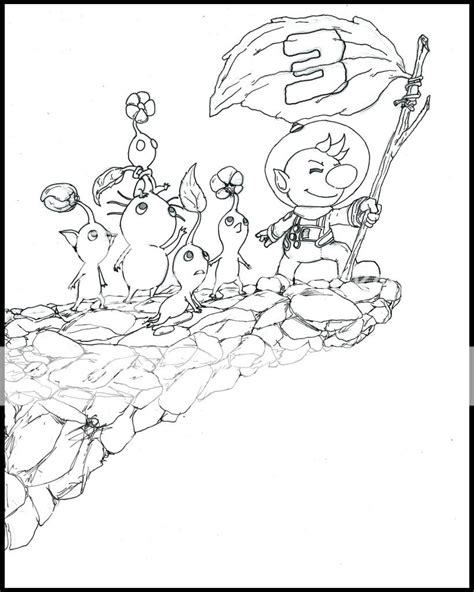 Pikmin 3 Colouring Pages Page 2 Sketch Coloring Page