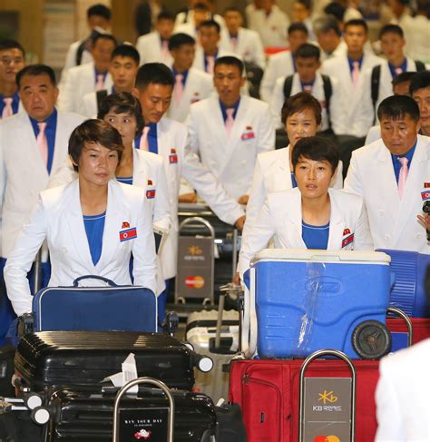 North Korean Athletes Arrive For Asian Games In South The Japan Times