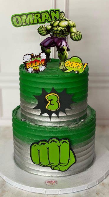 Smashingly Delicious Incredible Hulk Birthday Cake Ideas Fab