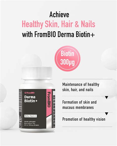 Frombio Derma Biotin Tabletas D As Suplemento De Vitamina